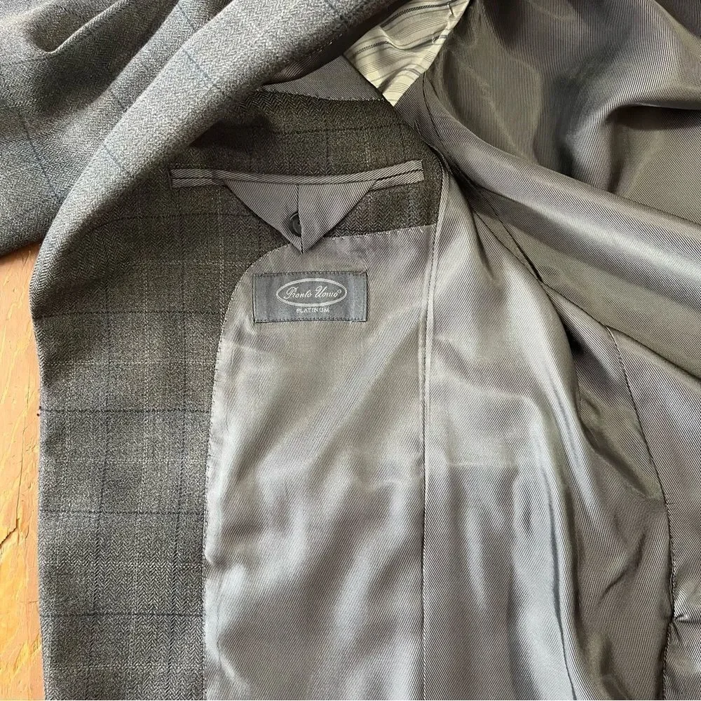 Pronto Uomo Gray Men's Blazer